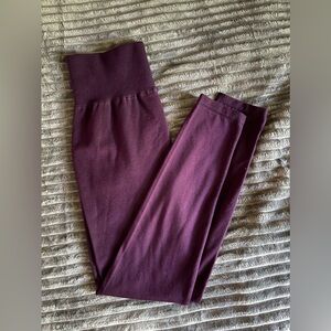 Lined purple leggings